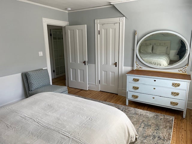Large walk in closet and large dresser