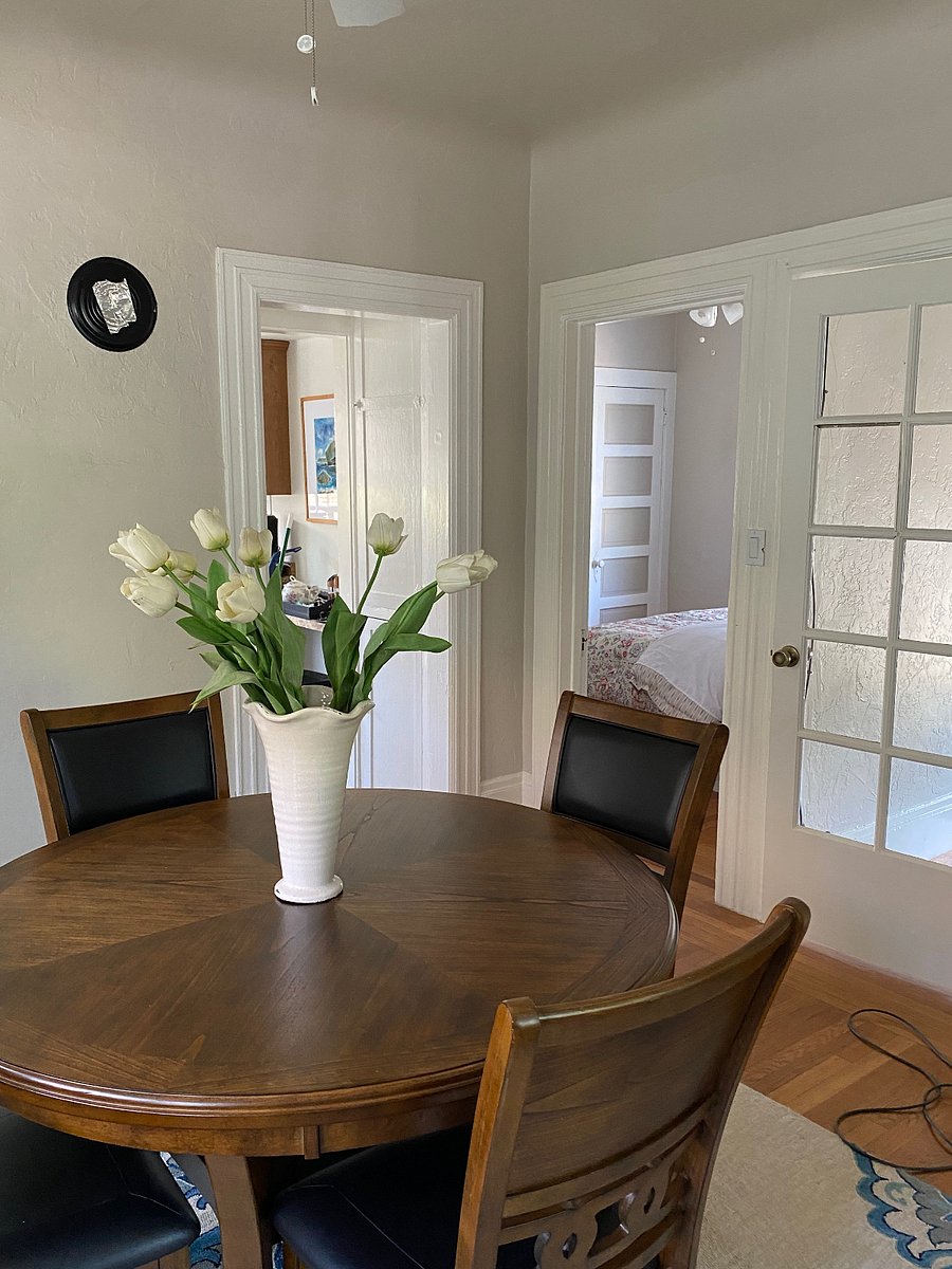 Dining area view to bedroom
