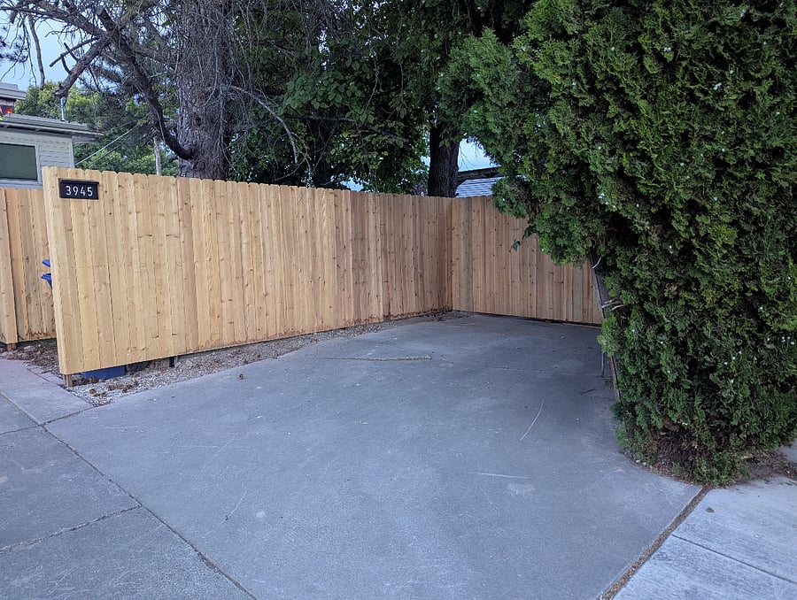 Parking spot in driveway