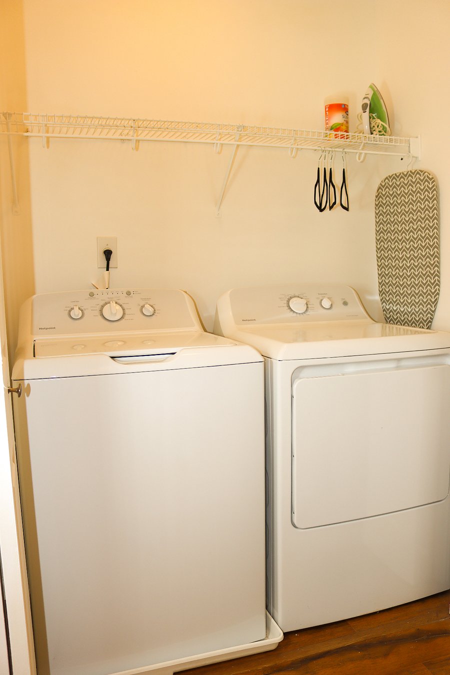 Upstairs Laundry with Washer & Dryer