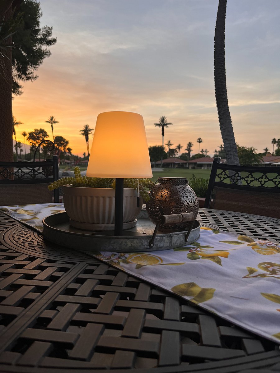 A beautiful sunset from your backyard patio