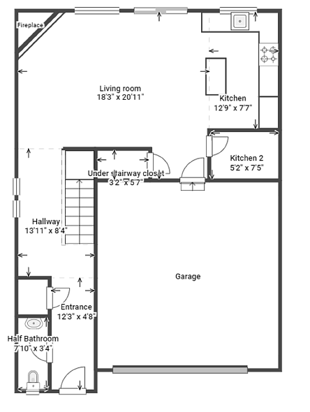 Floorplan of first floor