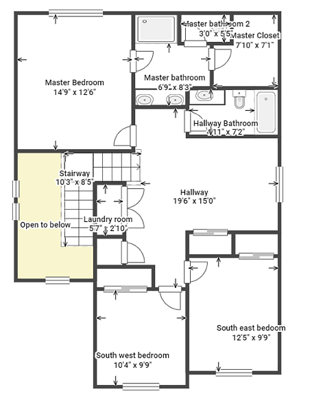 Floorplan of second floor
