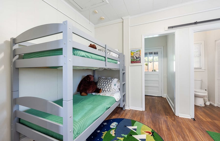 3rd bedroom set up as a bunk room