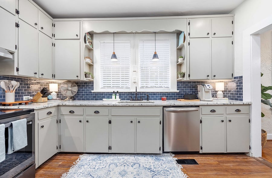 Tons of cabinets and everything is brand new