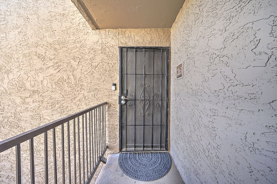 Entrance to Unit 2063 - Smart Lock Access
