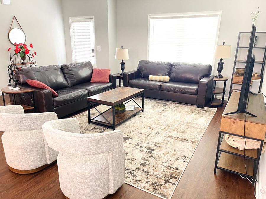 Living room with Smart TV