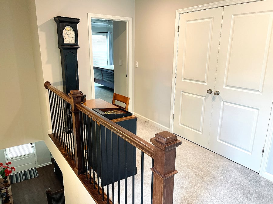 Desk and closet with Laundry