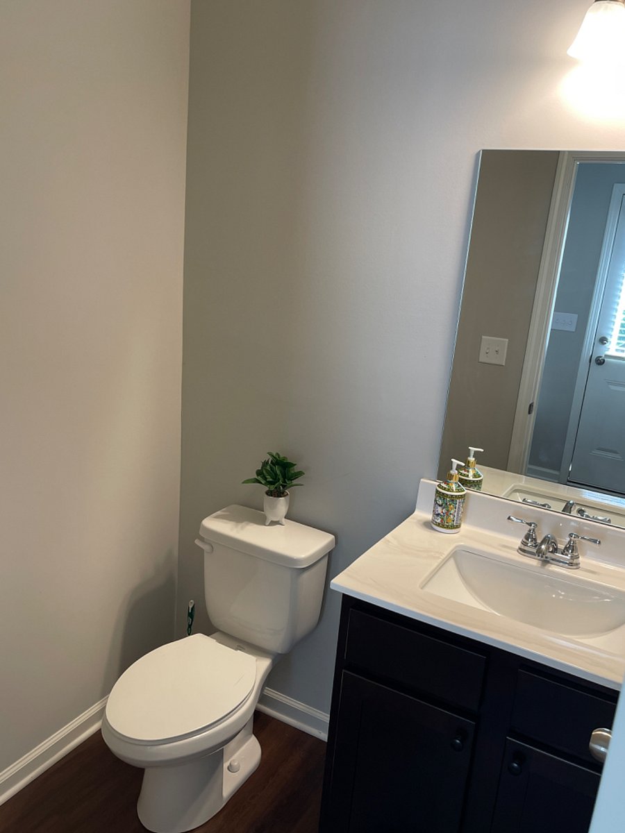 Half bath downstairs by the kitchen