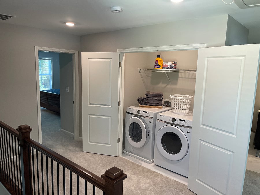 Washer and Dryer by the bedrooms
