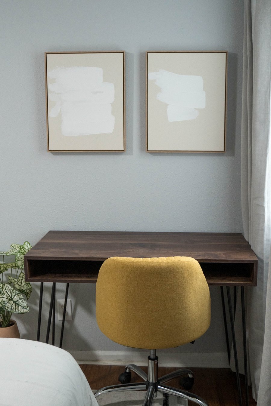 Plenty of space for working from home and beside a window for natural sunlight.