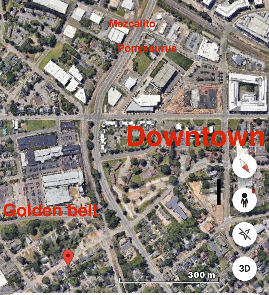 In this picture you can see how close we are to Golden Belt and how wer are in the heart of downtown.