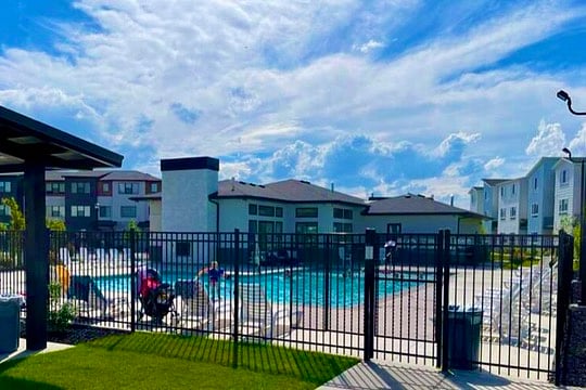 Neighborhood swimming pool and clubhouse only a short walk away.