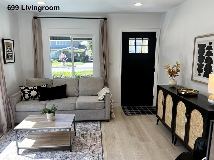 699 (downstairs) - Living room, A/C, heater
