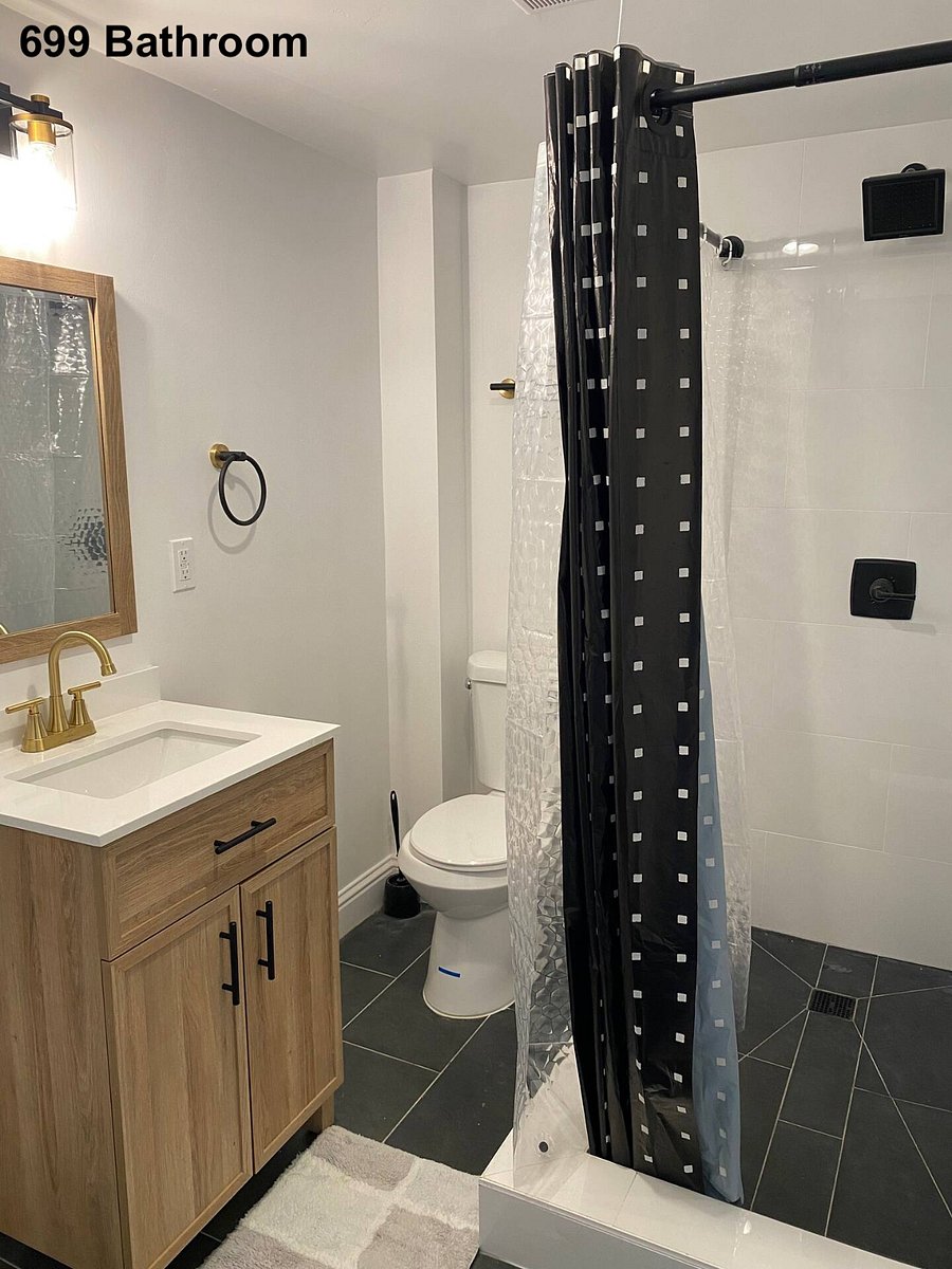 699 (downstairs) - bathroom, walk-in shower