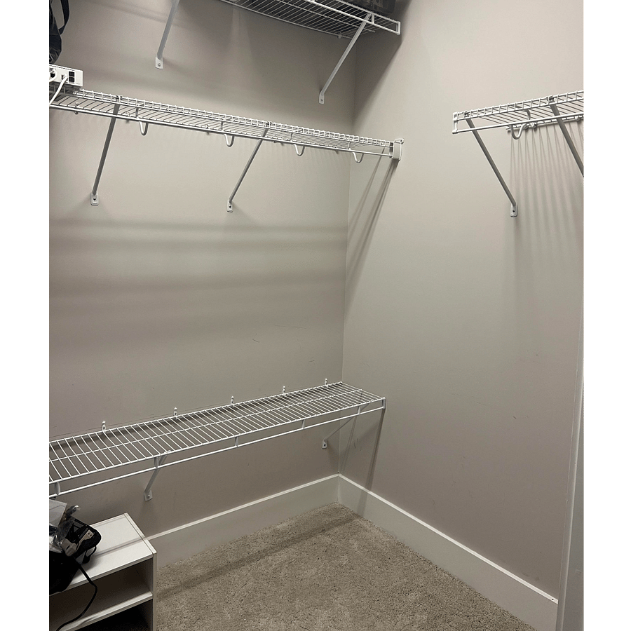 First floor bedroom suite walk in closet