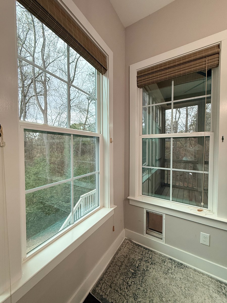 Second floor Dog door, leads to outside patio and then stairs to enclosed first floor yard.