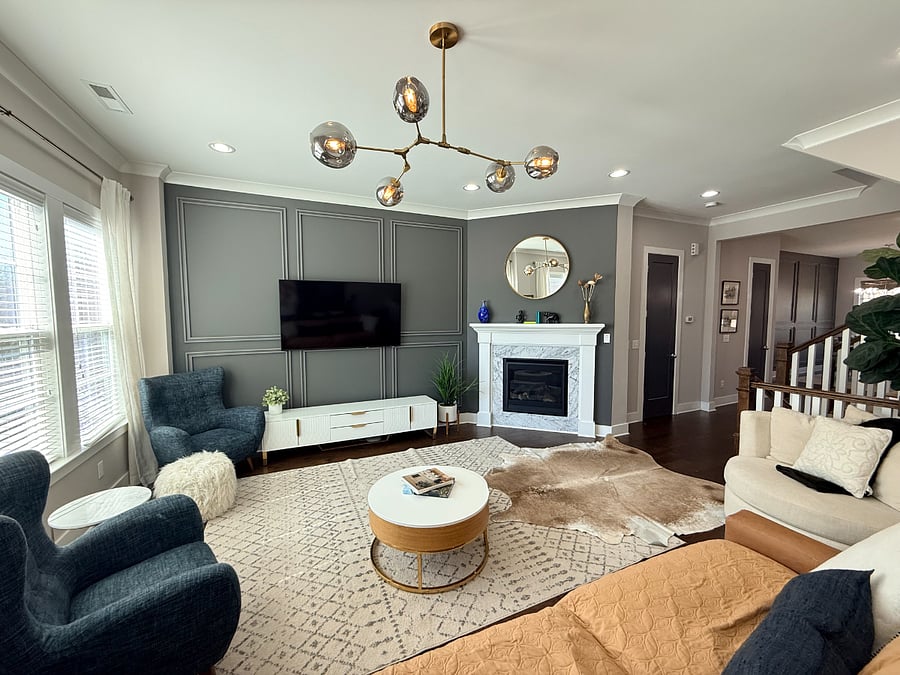 second floor Family room, 65" smart TV