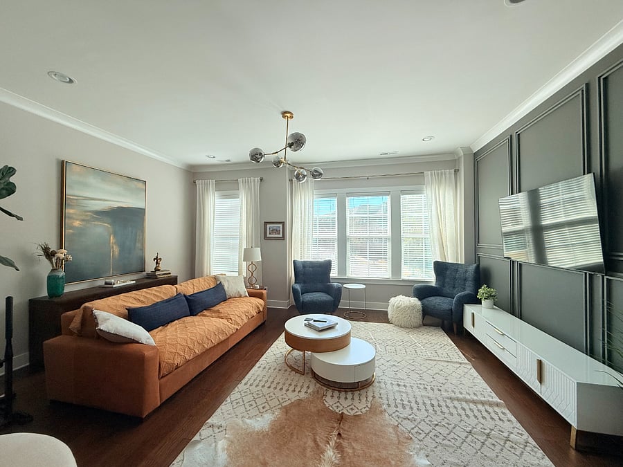Second Floor Family Room, 65" Smart TV