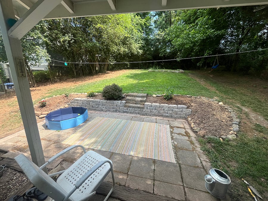 View from back patio (kitty pool not included:)