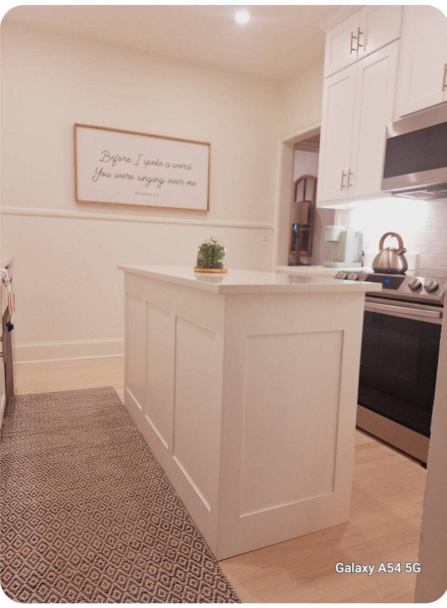 Spacious Kitchen with Island.