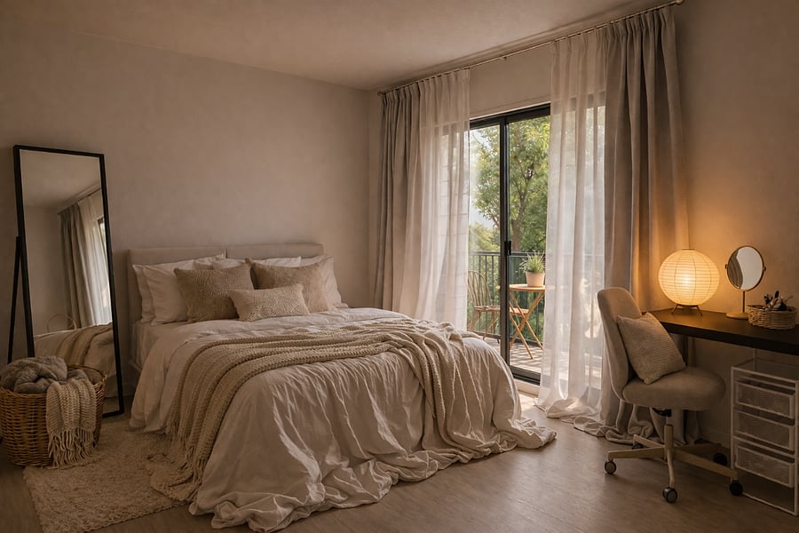Not every room feels like this. Quiet, cozy, and just beyond your door, a private balcony adds a sense of calm. Soft light, gentle surroundings, and a space that makes it easy to slow down and feel at home.