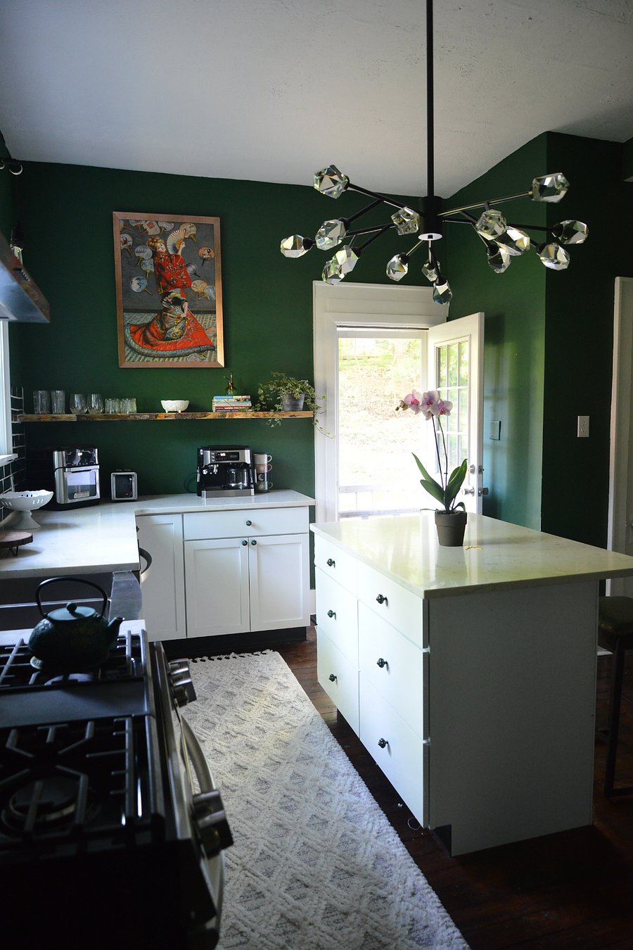 Kitchen island with seating