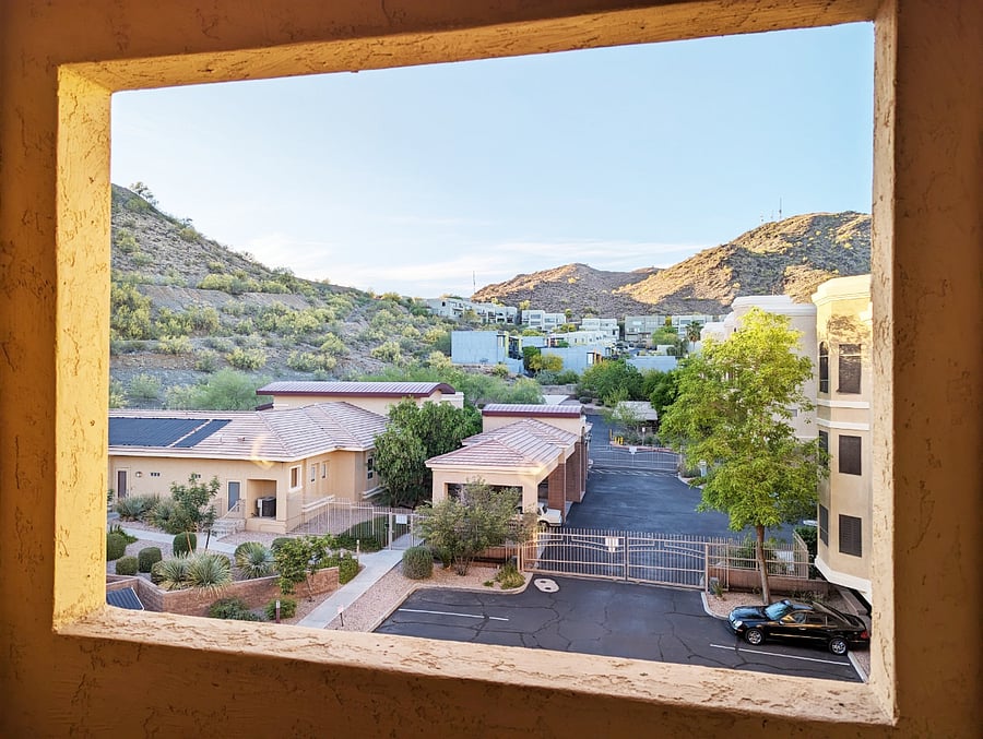 View from the balcony