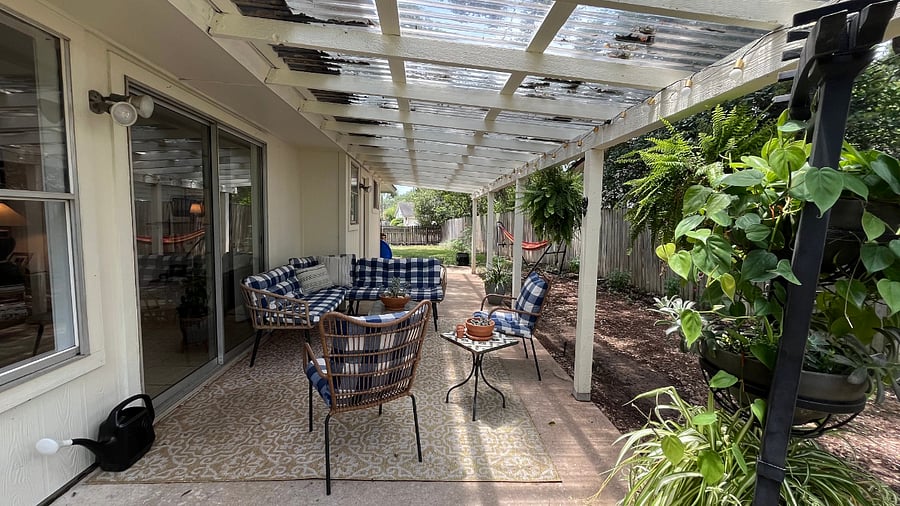 Backyard patio