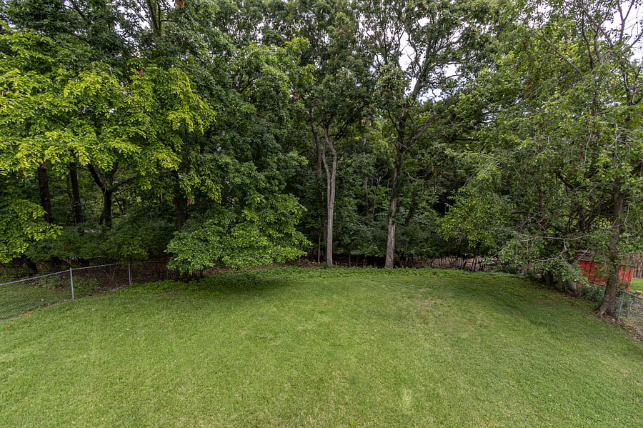 Large Backyard backs to trees