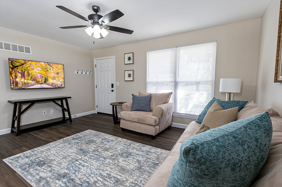 Living Room with Smart TV