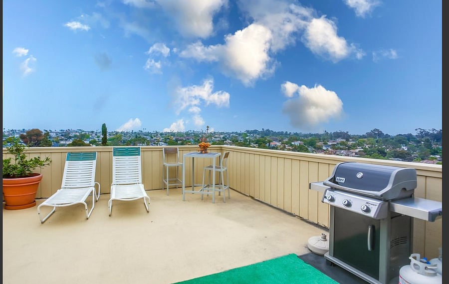Relax in the fresh air. Lots of chairs, tables and BBQ for your use for dinner under the stars!