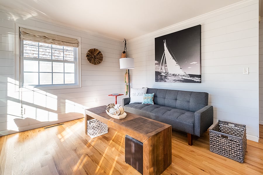 Cozy reading area