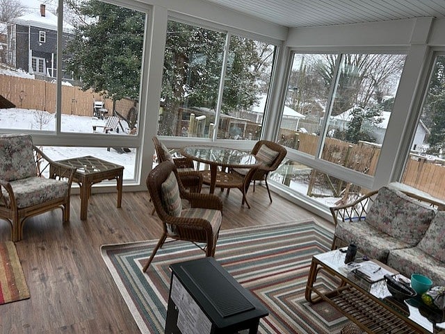 My new back porch is lovely any time of year!