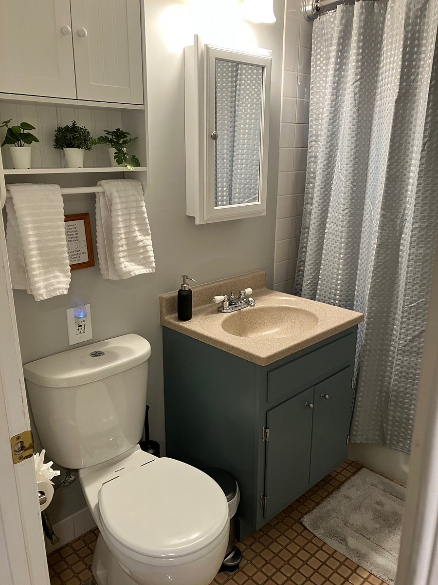 Bathroom with a full bath