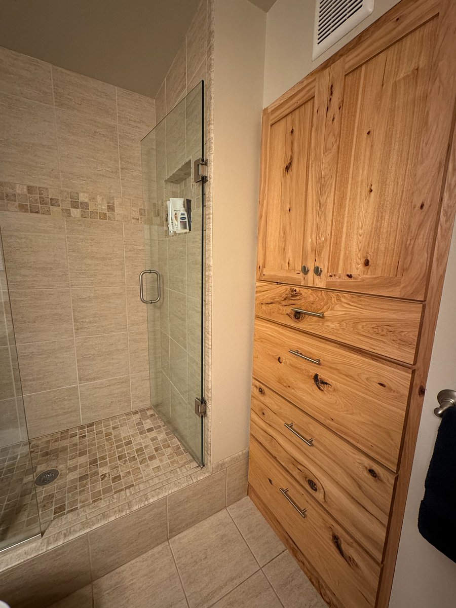 Step-up into shower