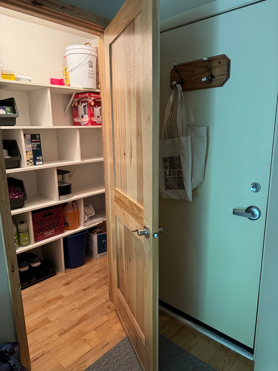 Entry Closet/ extra kitchen storage!