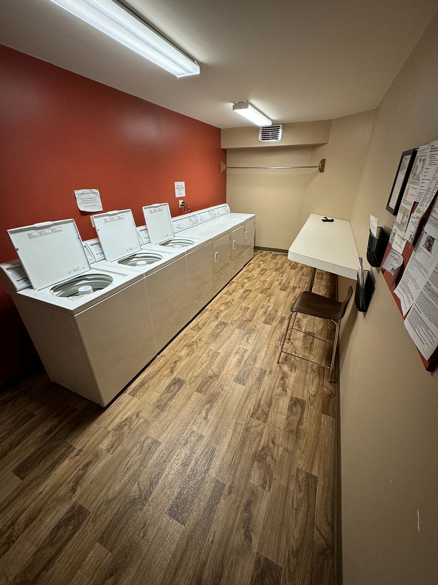 Free laundry on each floor