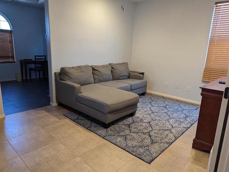 view of the right side of living area from the main house entrance