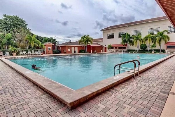 Outdoor pool near by the condo
