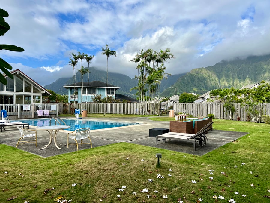 Pool across street