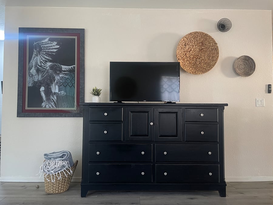 Living room and TV