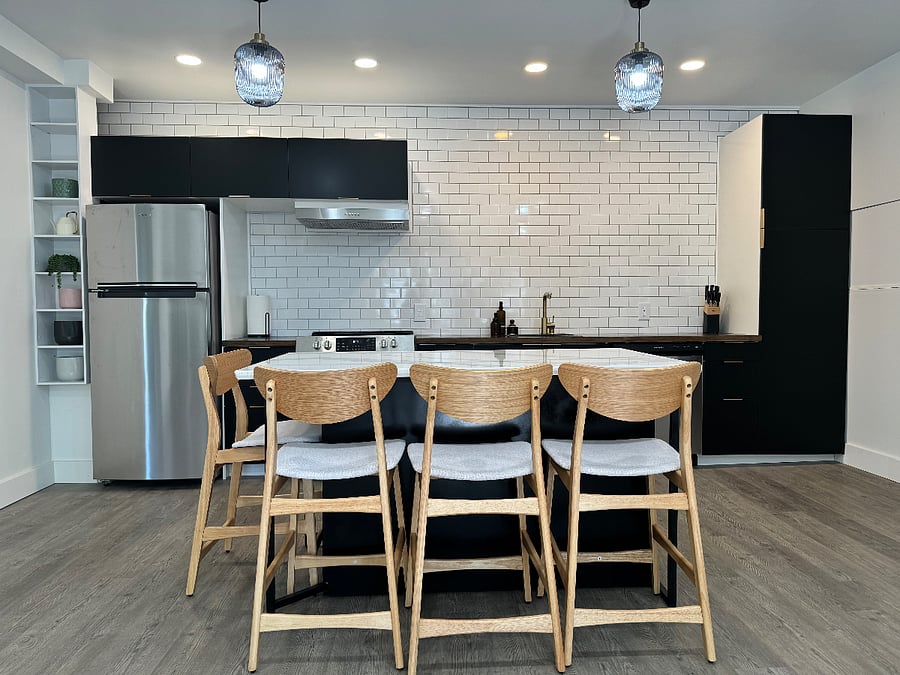 Fully stocked kitchen