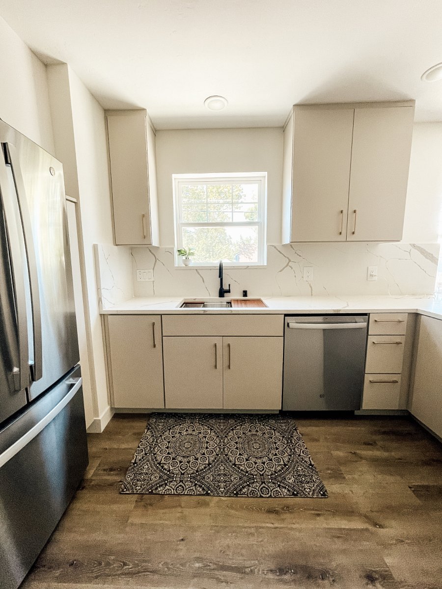 Kitchen with all new GE appliances