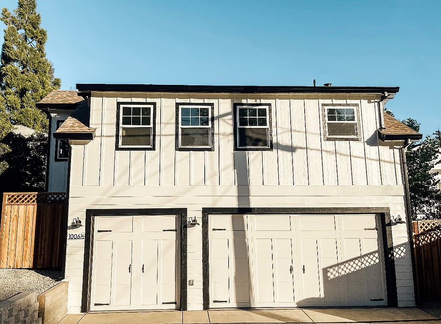 The Retreat is located above our garage. No garage access. There is dedicated parking area next to the garage