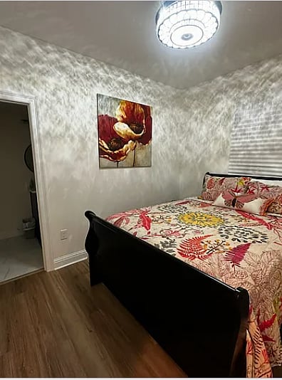 Bedroom with in-suite bathroom