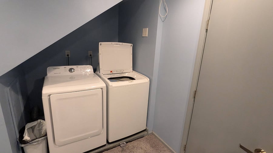 Laundry room - main home basement level bathroom