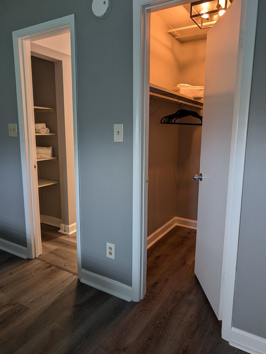 Ensuite bedroom with walk-in closet