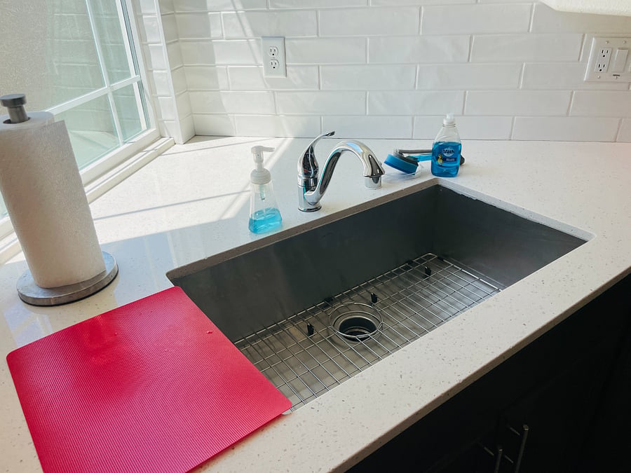 Oversized sink is a must
