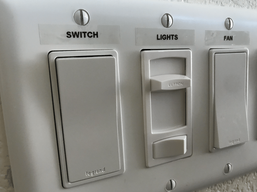 Dimmer switches & ceiling fans included. These are a must for Las Vegas